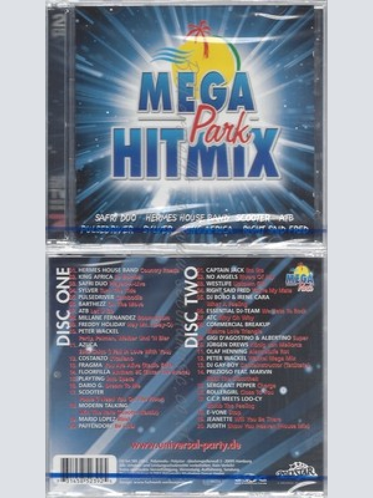 CD--NM-SEALED-VARIOUS -2001- - DOPPEL-CD -- MEGA PARK HITMIX
