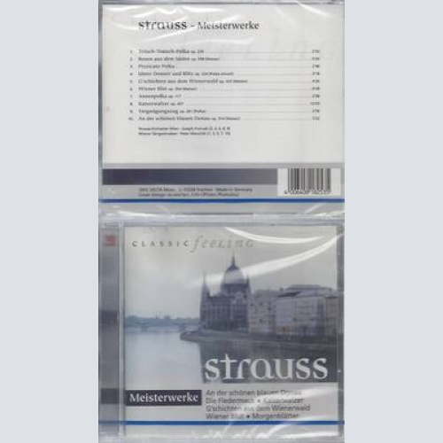 CD--NM-SEALED--CLASSIC FEELING--STRAUSS--MEISTERWERKE
