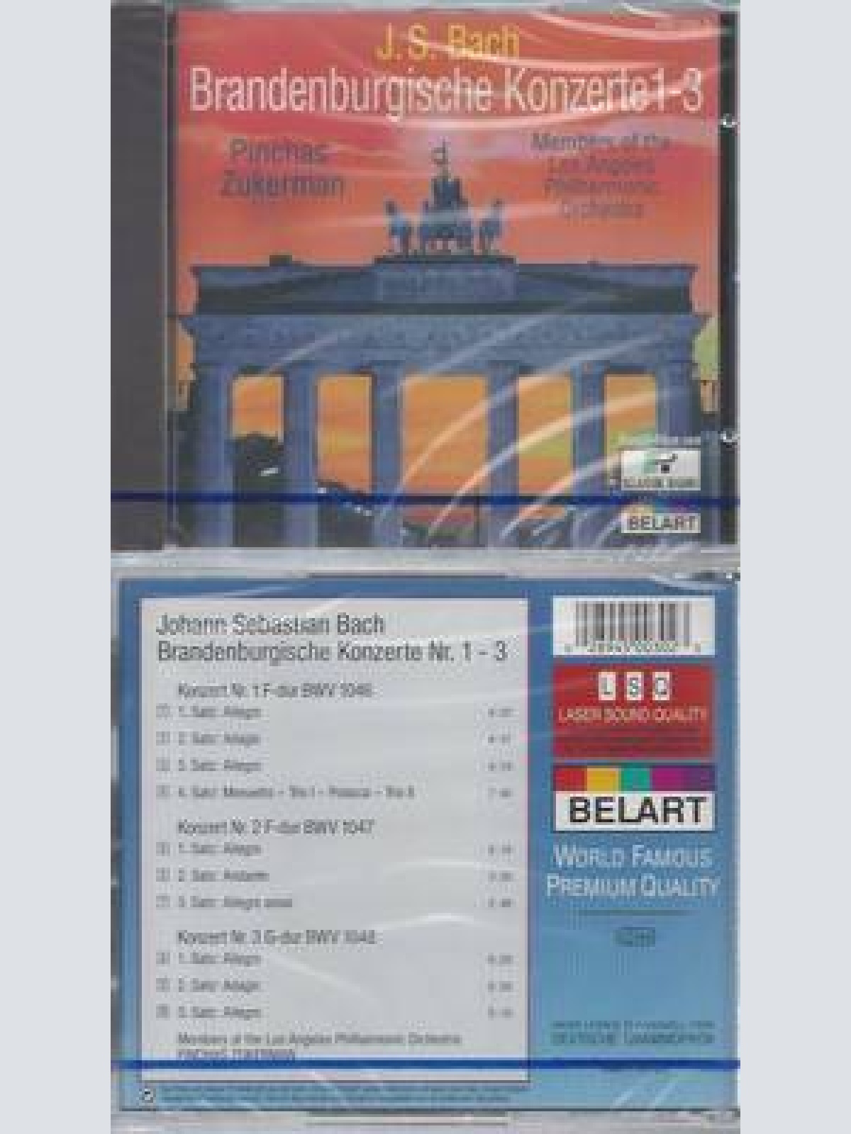 CD--NM-SEALED--J S BACH--BRANDENBURGISCHE KONZERTE 1-3