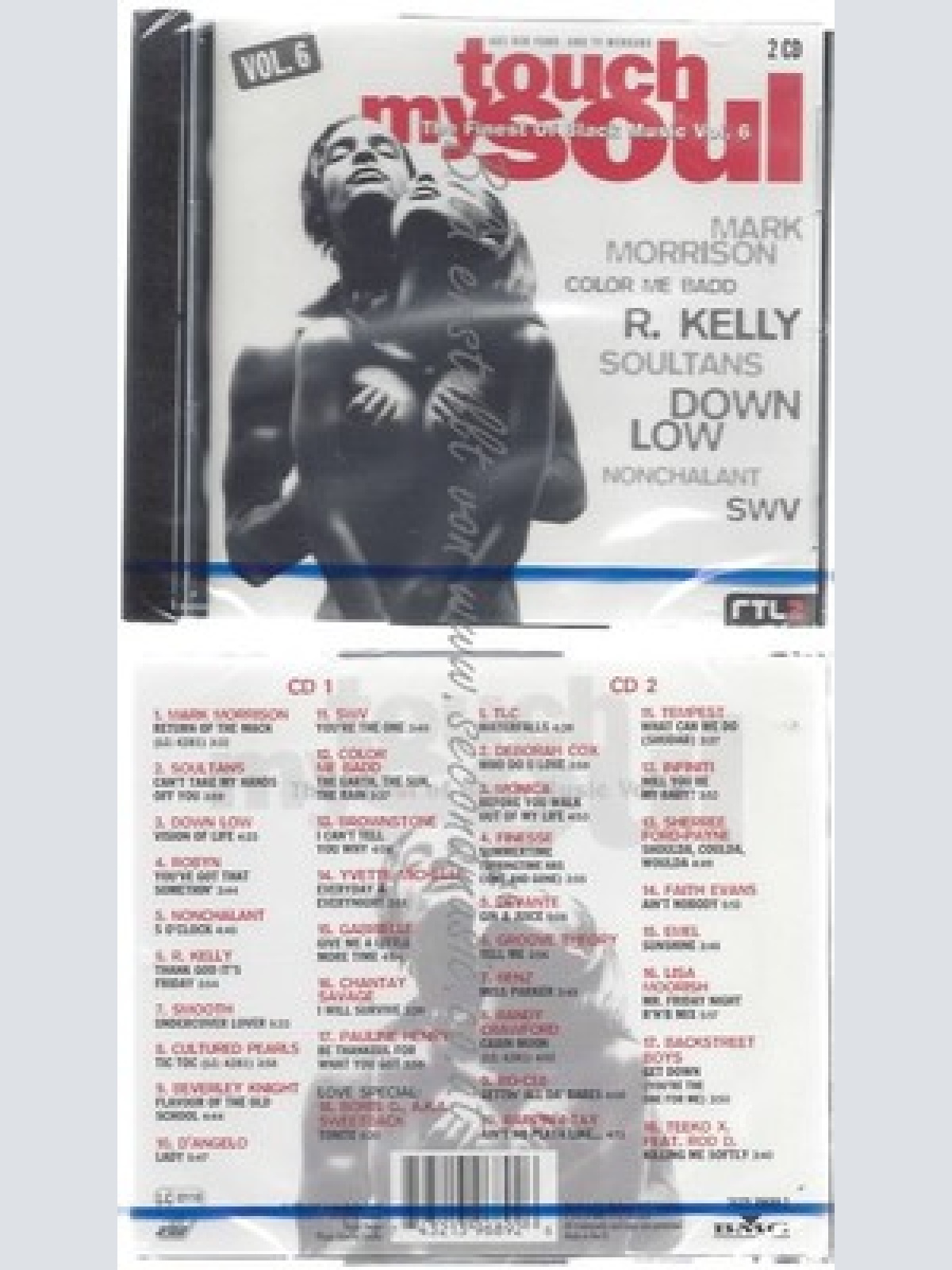 CD-NM-SEALED-VARIOUS -1996- - DOPPEL-CD -- TOUCH MY SOUL - THE FINEST OF BLACK M