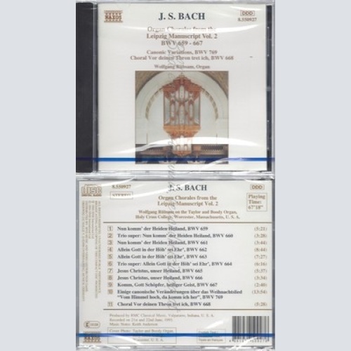 CD--NM-SEALED-WOLFGANG RÜBSAM UND JOHANN SEBASTIAN BACH -KOMPONIST- -1994- -- J