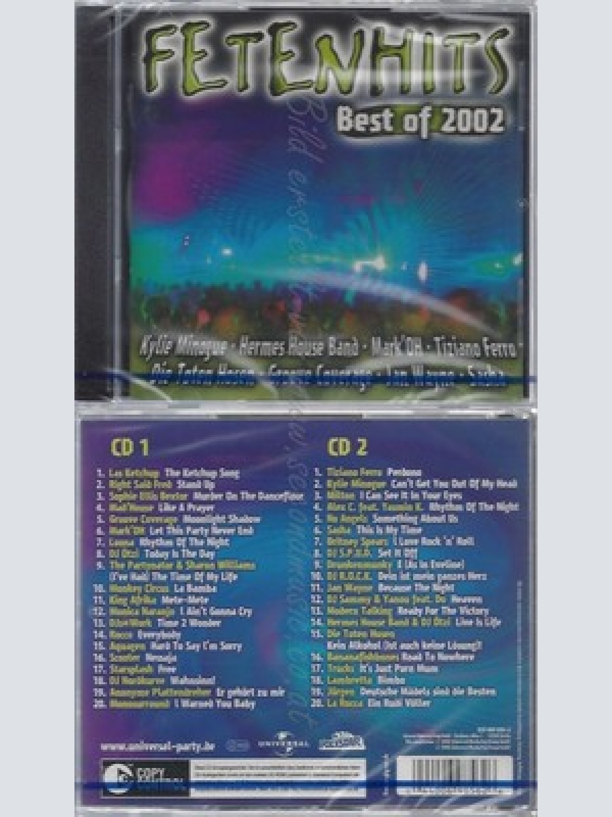 CD--NM-SEALED-VARIOUS -2002- - DOPPEL-CD -- FETENHITS BEST OF 2002