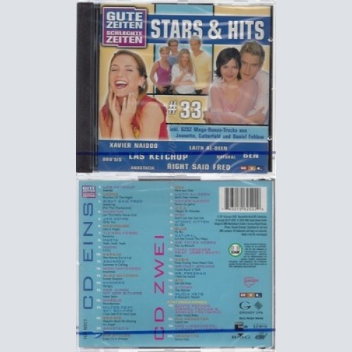 CD--NM-SEALED-VARIOUS -2002- - DOPPEL-CD -- GZSZ VOL.33-STARS & HITS