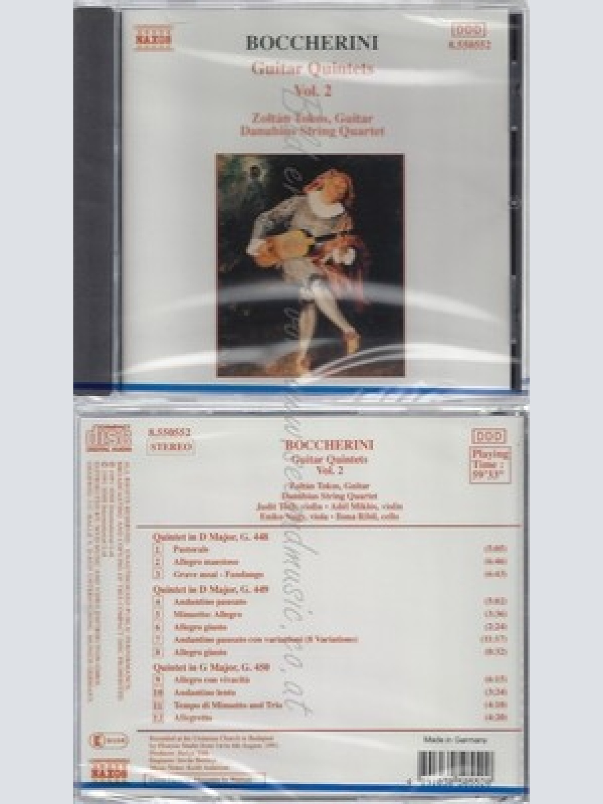 CD--NM-SEALED-TOKOS, DANUBIUS STREICHQUARTETT UND LUIGI BOCCHERINI -KOMPONIST-