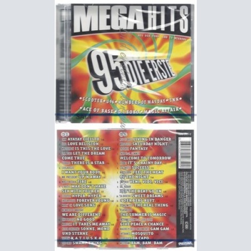 CD-NM-SEALED-DIVERSE UND POP INTERNATIONAL -1995- - DOPPEL-CD -- MEGAHITS '95 DI