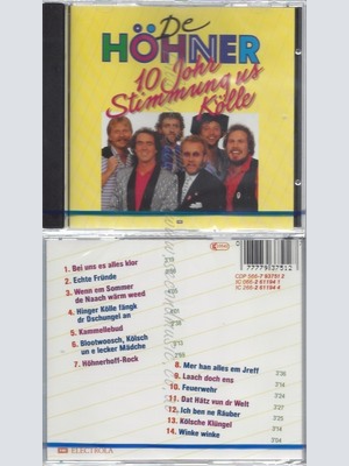 CD--NM-SEALED-HÖHNER -1990- -- 10 JOHR STIMMUNG US KOELLE
