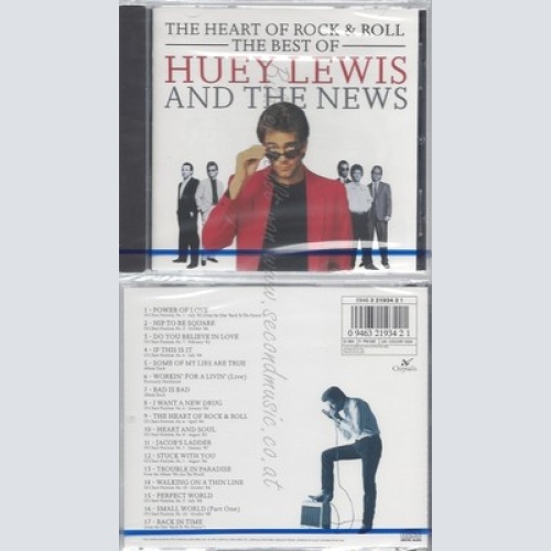 CD--NM-SEALED-HUEY LEWIS & THE NEWS -1992- -- THE HEART OF ROCK & ROLL - THE BE