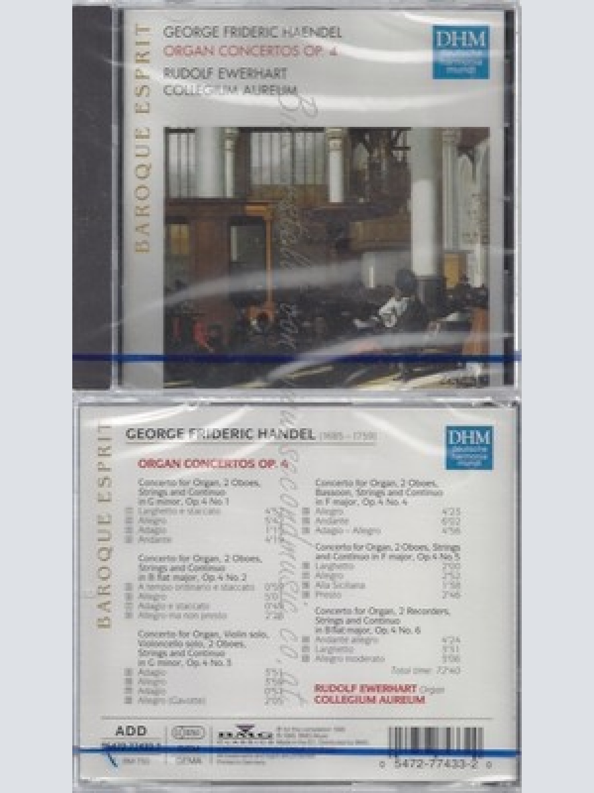 CD--NM-SEALED-EWERHARDT, CLLA UND GEORG FRIEDRICH HÄNDEL -KOMPONIST- -1995- --