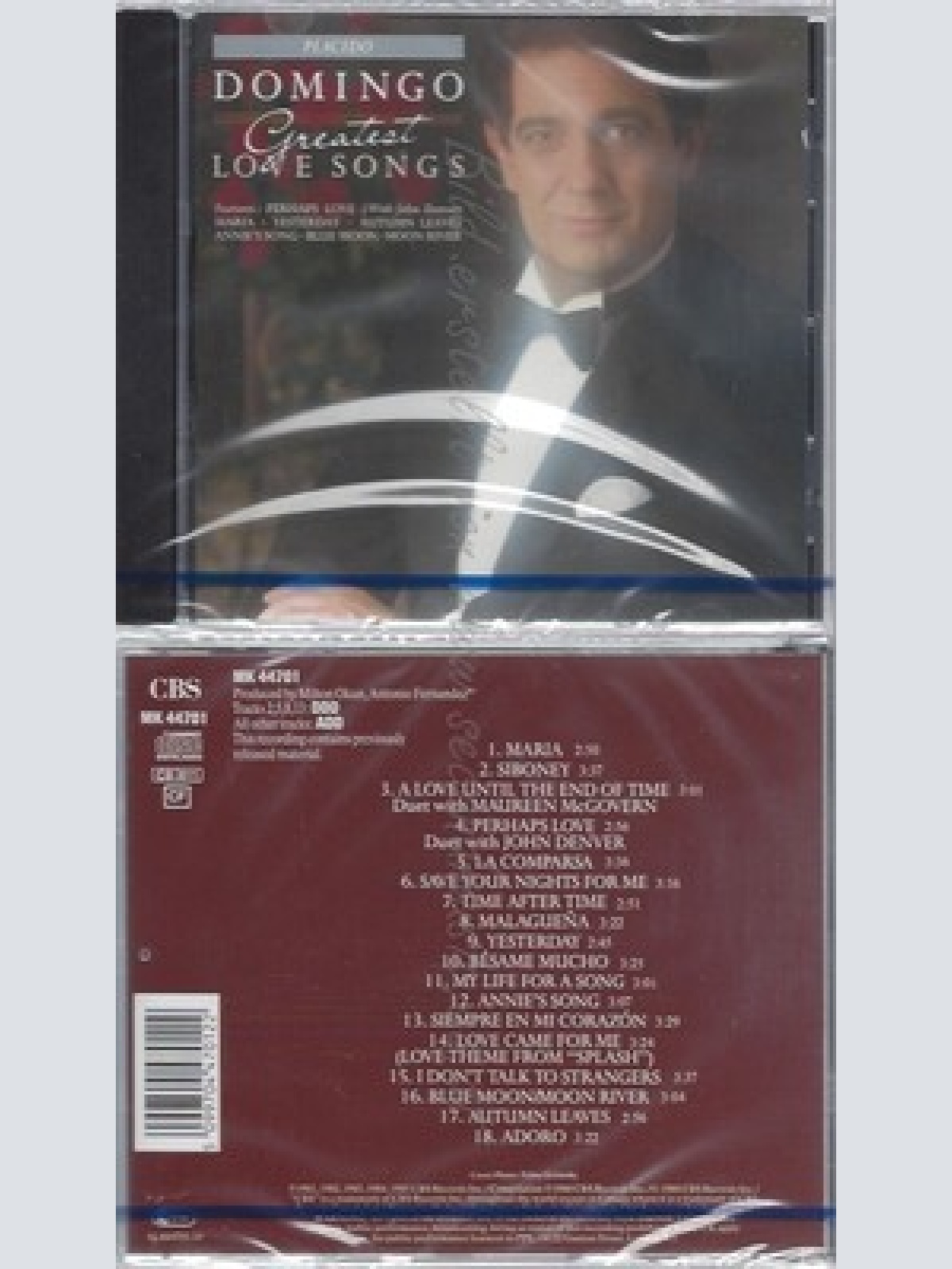 CD--NM-SEALED-PLACIDO DOMINGO UND VARIOUS -KOMPONIST- -1988- -- LOVE SONGS