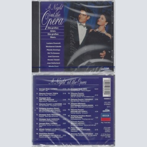 CD--NM-SEALED-SUTHERLAND, TE KANAWA, CARRERAS UND TEBALDI -1992- -- A NIGHT AT