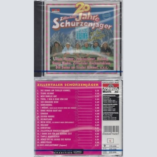 CD--NM-SEALED-HRE GRÖSSTEN ERFOLGE / SCHÜRZENJÄGER -1994- -- 20 JAHRE