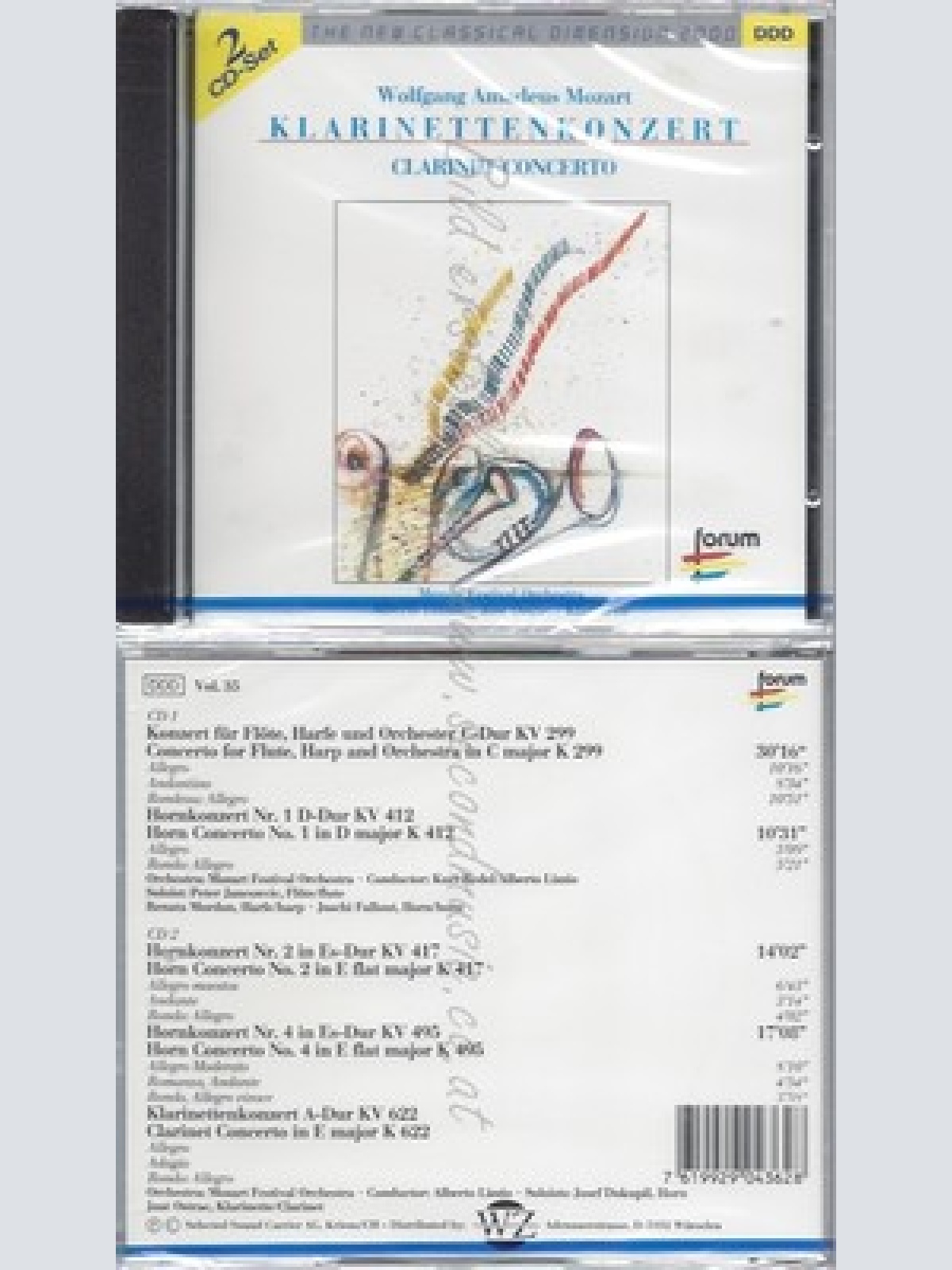 CD--NM-SEALED-DIVERSE -KLASSIK- -1994- -- KLARINETTENKONZERT