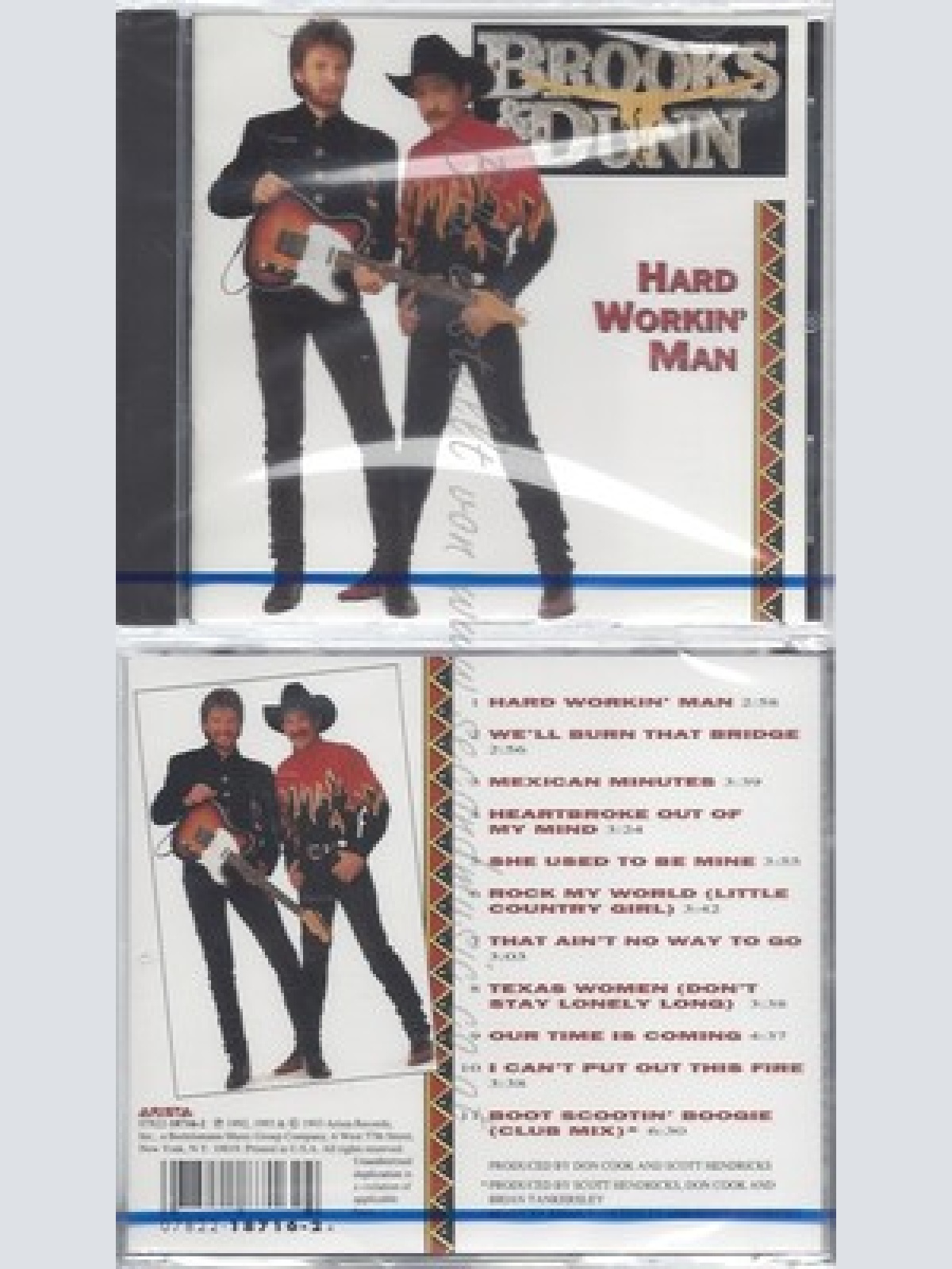 CD--NM-SEALED-BROOKS & DUNN -1993- -- HARD WORKIN' MAN