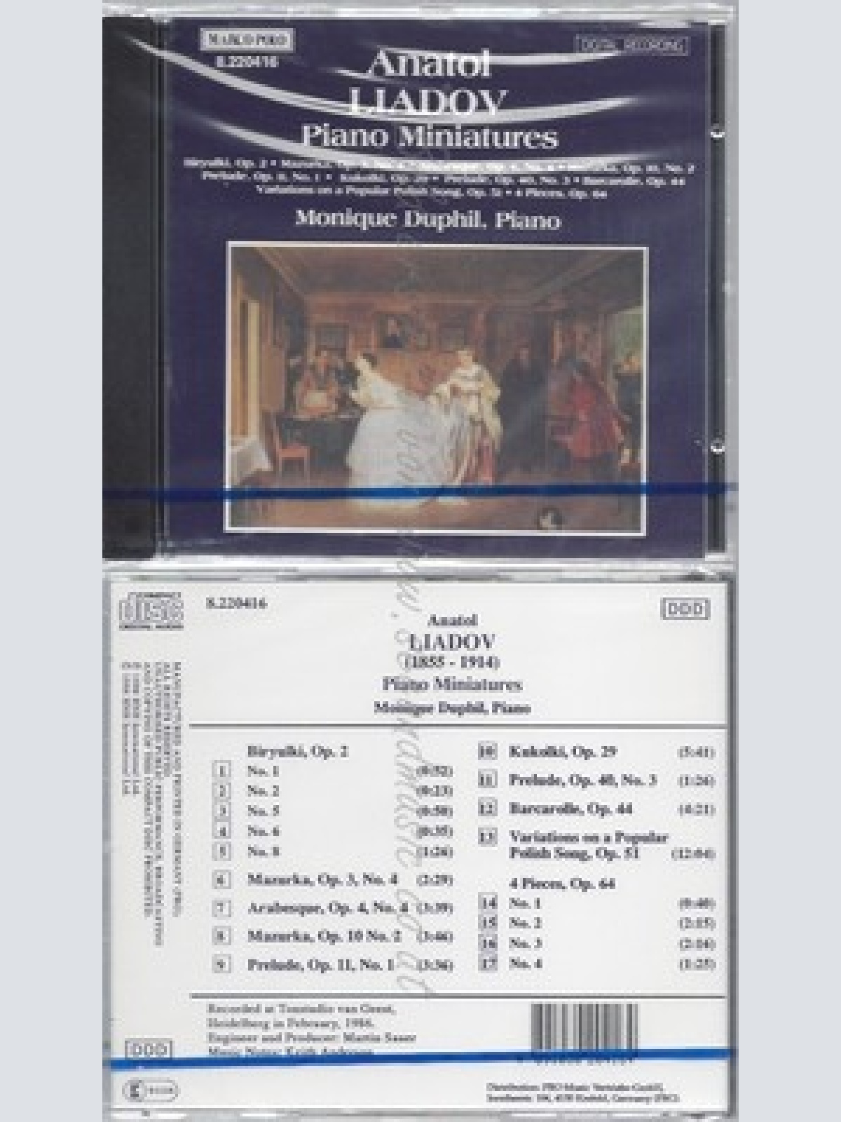 CD--NM-SEALED- / MONIQUE DUPHIL UND ANATOLE LIADOW -KOMPONIST- -1992- -- KLAVIE