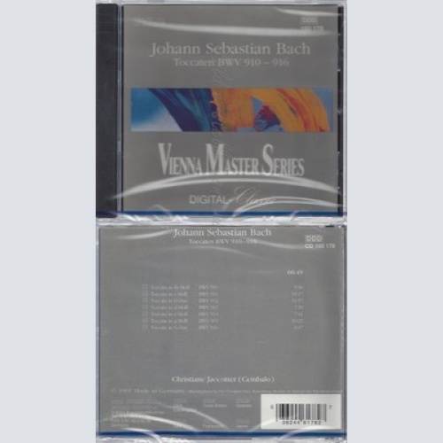 CD--NM-SEALED-BACH UND JACCOTTET -1990- - - -- TOCCATAS, BWV. 910-916