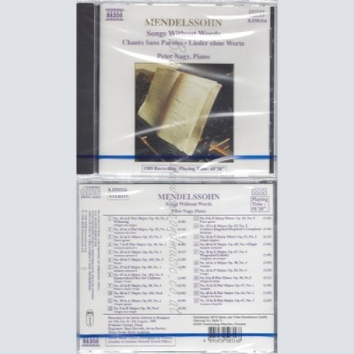 CD--NM-SEALED-PETER NAGY UND FELIX MENDELSSOHN BARTHOLDY -KOMPONIST- -1991- --