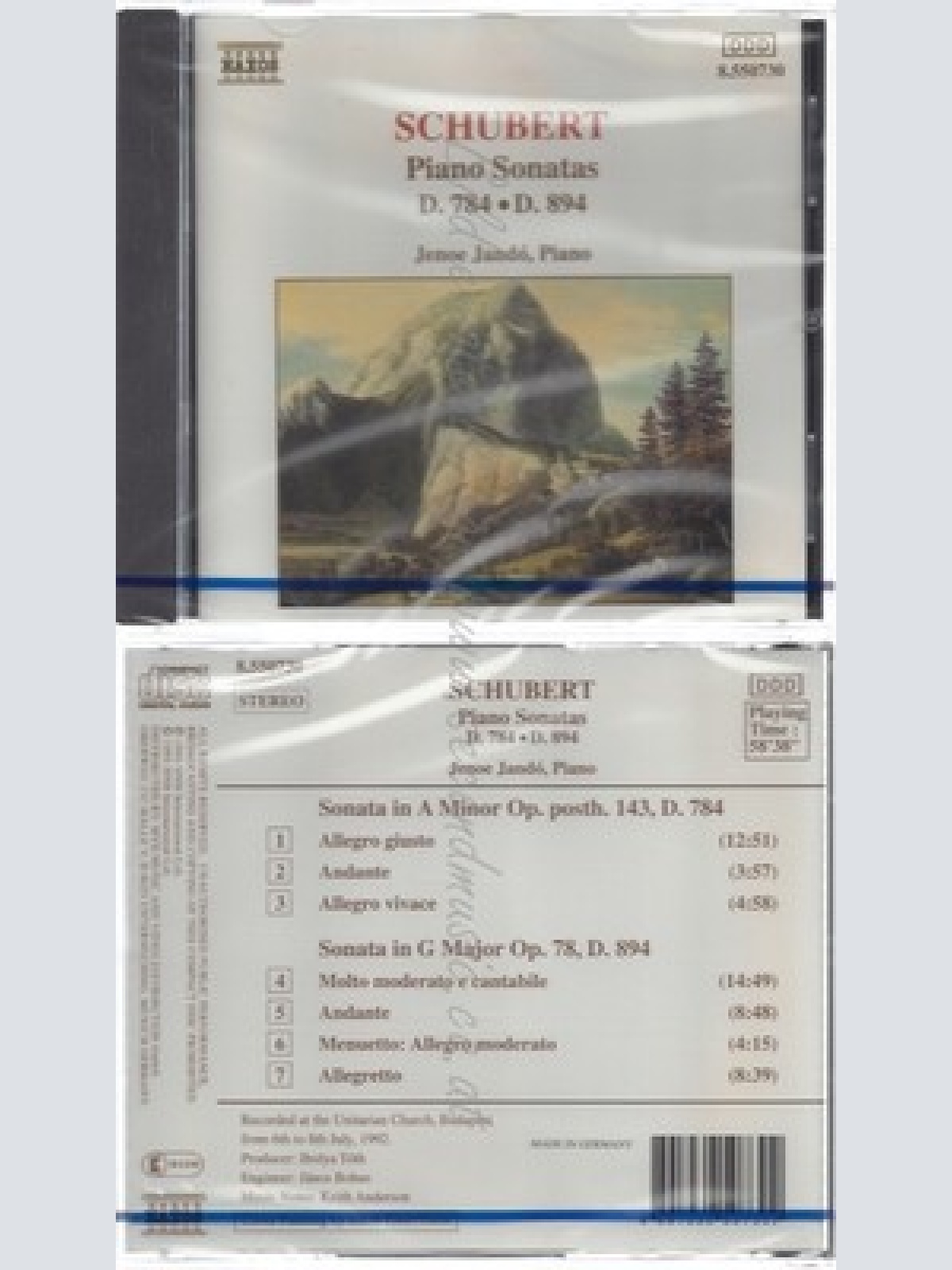 CD--NM-SEALED-JENÖ JANDO UND FRANZ SCHUBERT -KOMPONIST- -1993- -- SCHUBERT KLAV