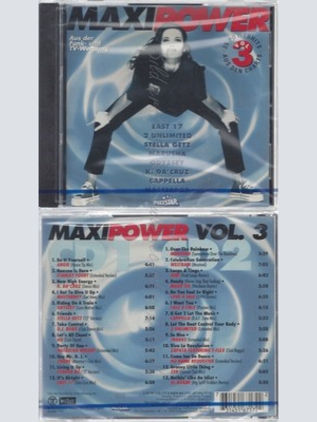 CD--NM-SEALED-EAST 17, 2 UNLIMITED, MARUSHA UND ODYSSEY -- MAXI POWER 3 -1994-