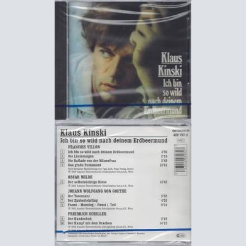 CD--NM-SEALED-KLAUS KINSKI, F. VILLON -KOMPONIST-, O. WILDE UND J.W. GOETHE -19