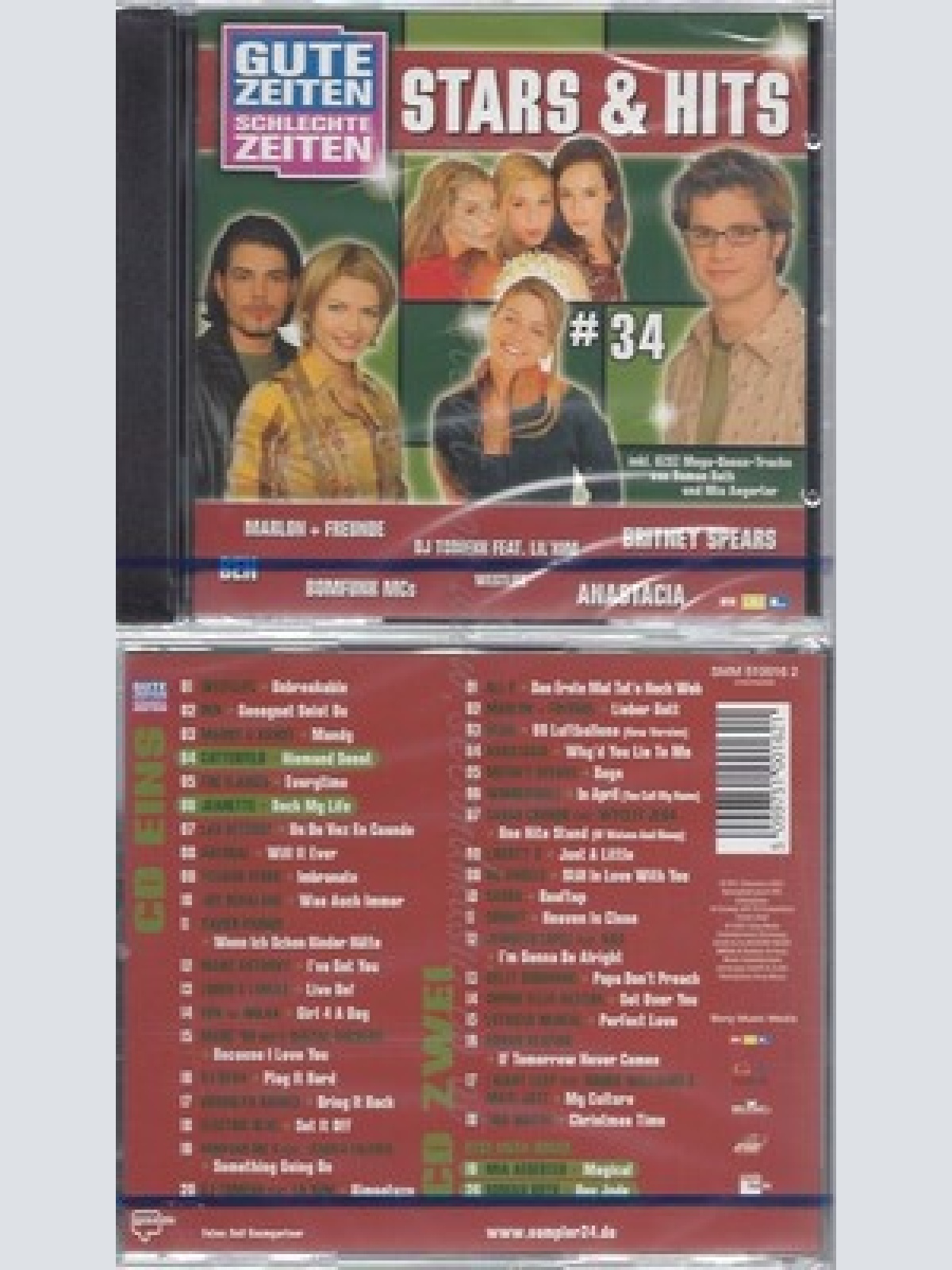 CD--NM-SEALED-VARIOUS -2002- - DOPPEL-CD -- GZSZ STARS & HITS 34