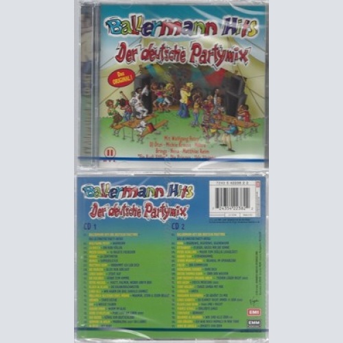 CD--NM-SEALED-VARIOUS -2002- - DOPPEL-CD -- BALLERMANN HITS-DT.PARTYMIX