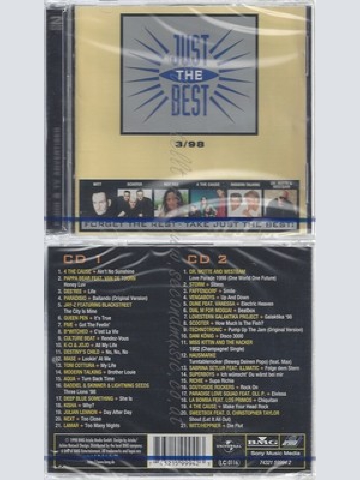 CD--NM-SEALED-VARIOUS -1998- - DOPPEL-CD -- JUST THE BEST 1998 VOL. 3