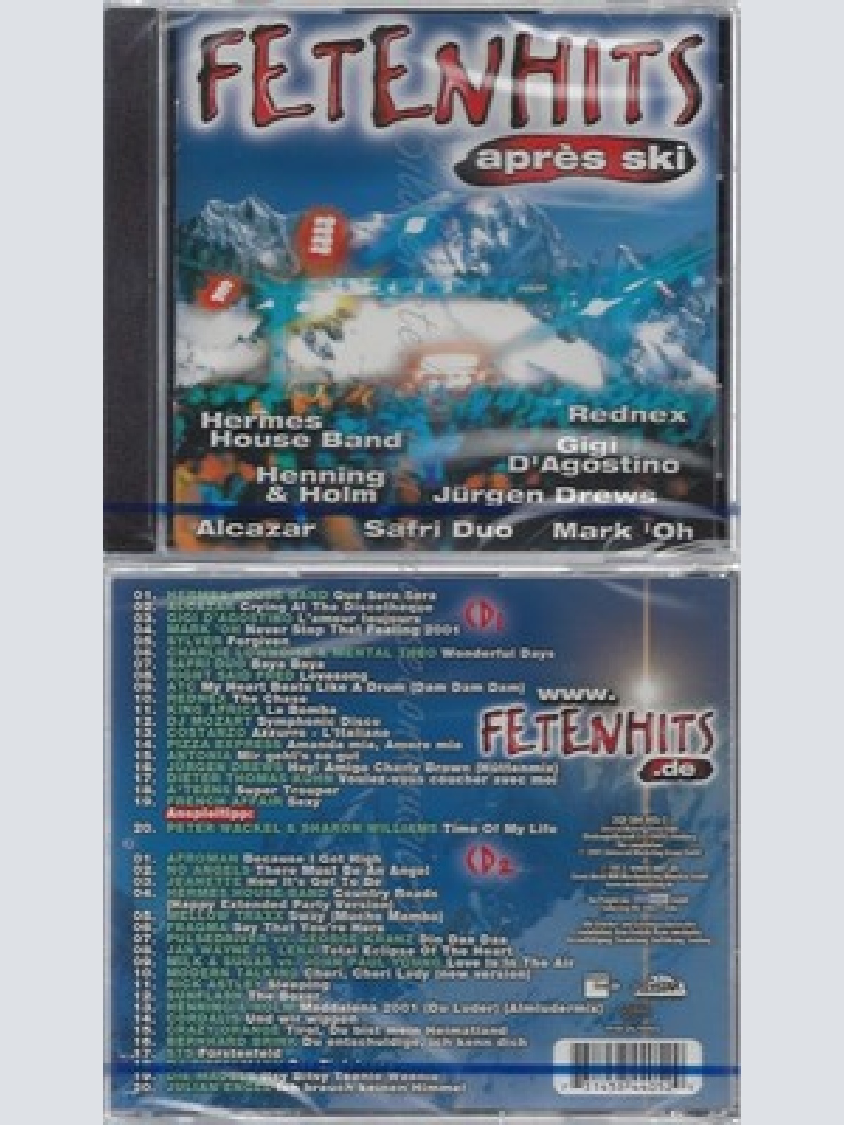 CD--NM-SEALED-VARIOUS -2001- - DOPPEL-CD -- FETENHITS - APRÉS SKI