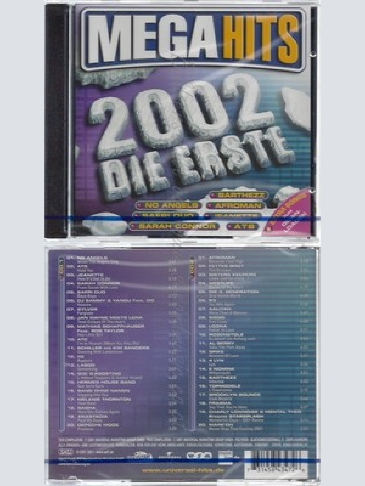 CD--NM-SEALED-VARIOUS -2001- - DOPPEL-CD -- MEGA HITS 2002-DIE ERSTE
