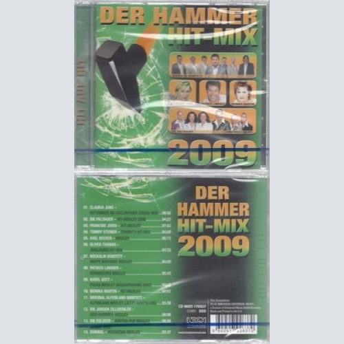 CD--NM-SEALED-VARIOUS -2009- -- DER HAMMER HIT-MIX 2009