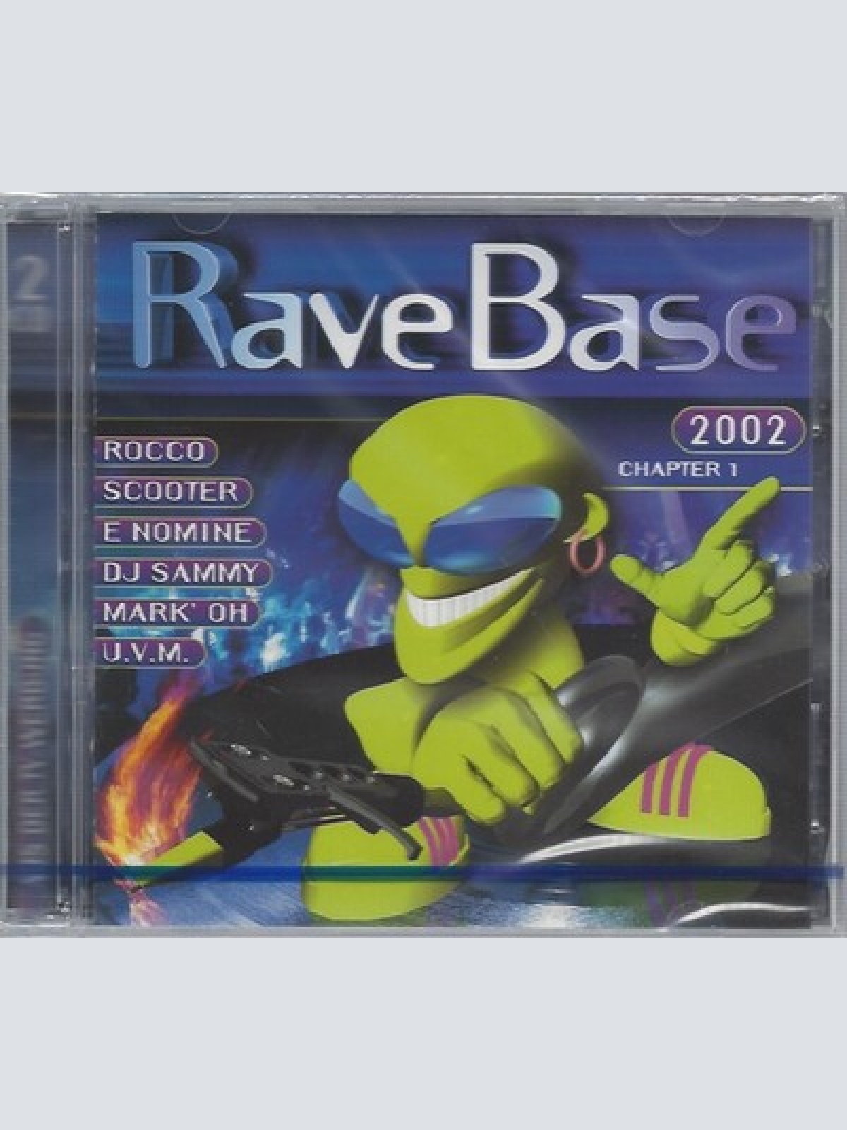 CD--NM-SEALED-VARIOUS -2002- - DOPPEL-CD -- RAVE BASE 2002-DIE ERSTE