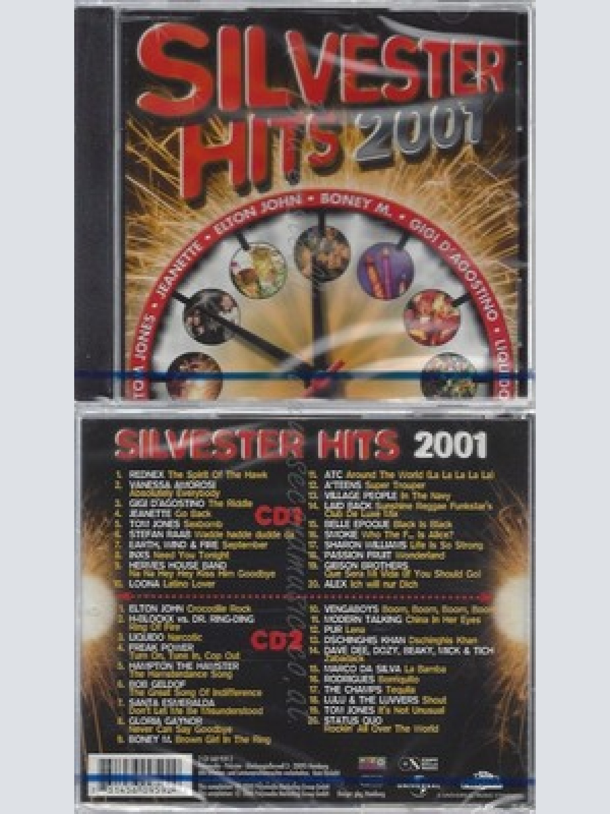 CD--NM-SEALED-VARIOUS -2000- - DOPPEL-CD -- SILVESTER HITS 2001