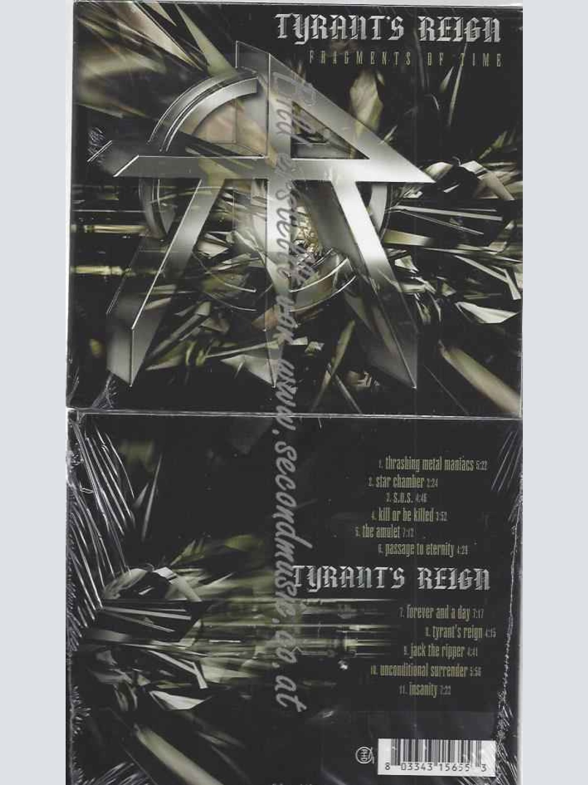 CD--Tyrants Reign | --Fragments of Time