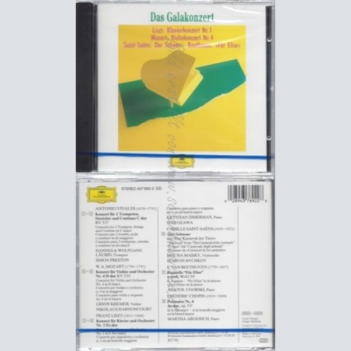 CD--NM-SEALED-MOZART: VIOLINKONZERT NR. 4 / SAINT-SAËNS: DER SCHWAN / BEETHOVEN
