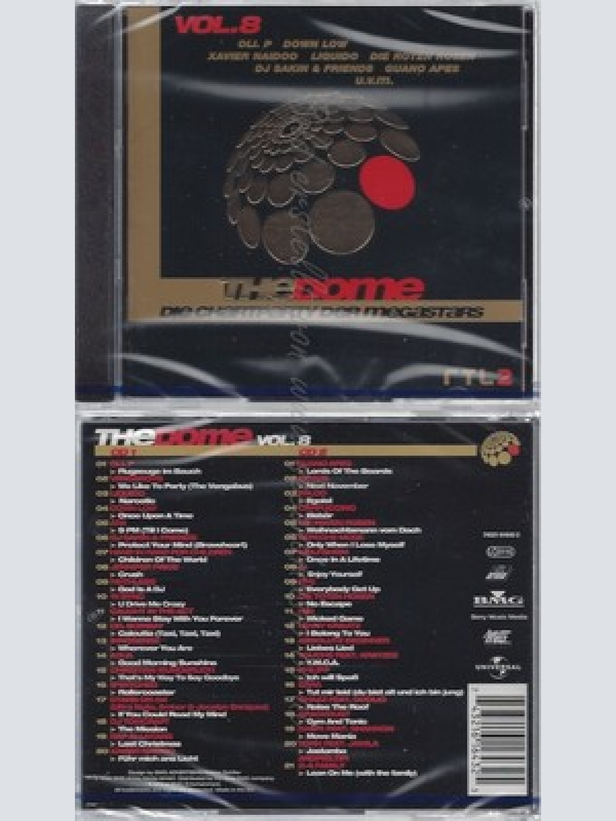 CD--NM-SEALED-VARIOUS -1998- - DOPPEL-CD -- THE DOME VOL. 8