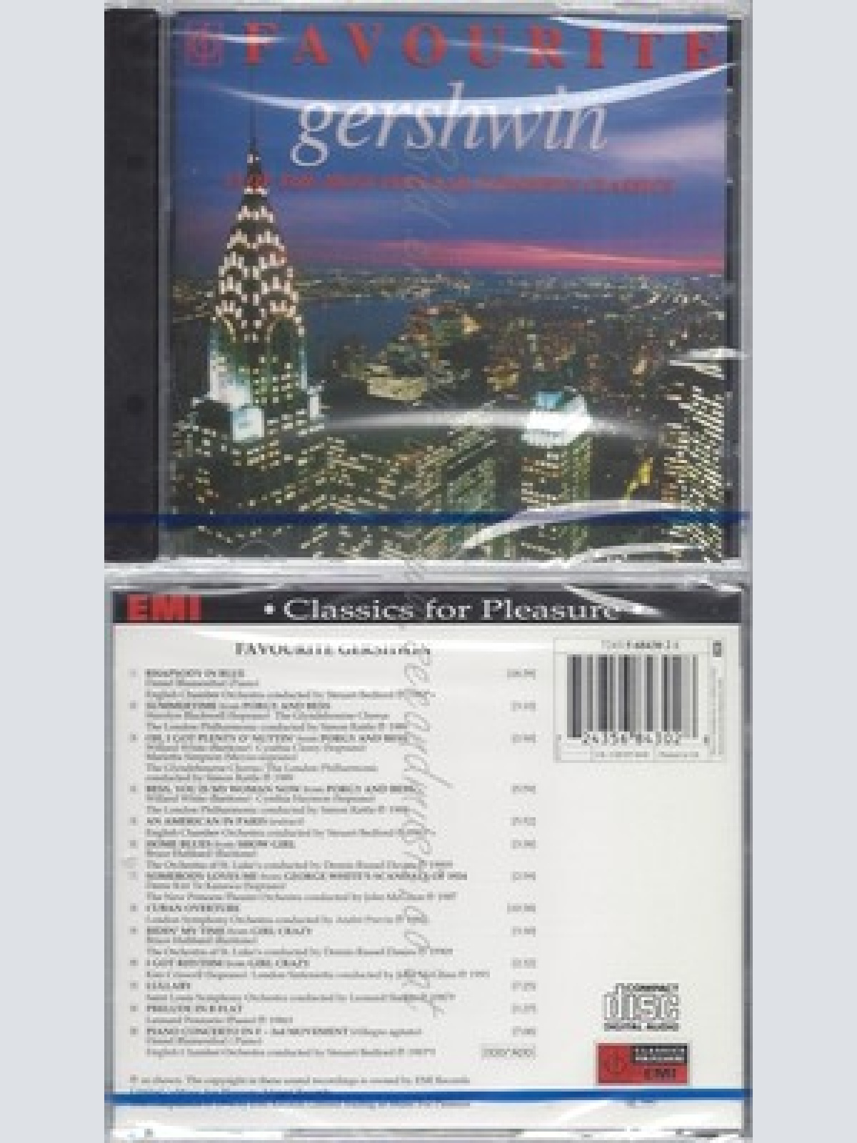 CD--NM-SEALED-VARIOUS UND GEORGE GERSHWIN -KOMPONIST- -1994- -- FAVOURITE GERSH