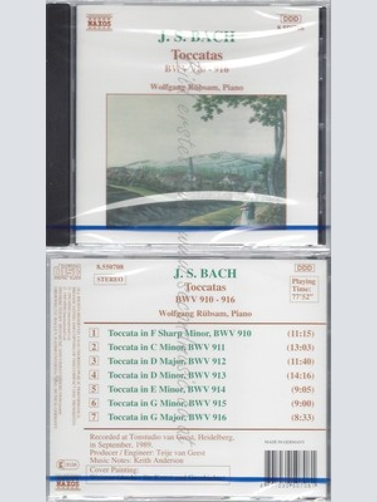 CD--NM-SEALED-WOLFGANG RÜBSAM UND JOHANN SEBASTIAN BACH -KOMPONIST- -1993- -- T