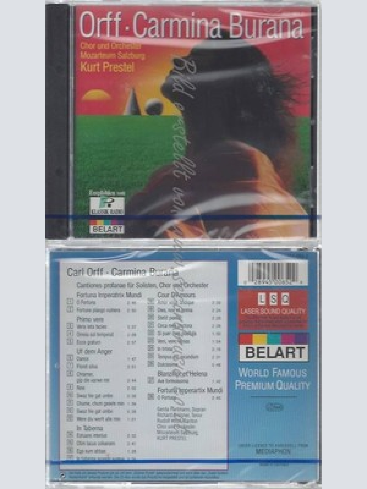 CD-NM-SEALED-HARTMANN, BRÜNNER, PRESTEL UND MOS -1993- -- CARMINA BURANA