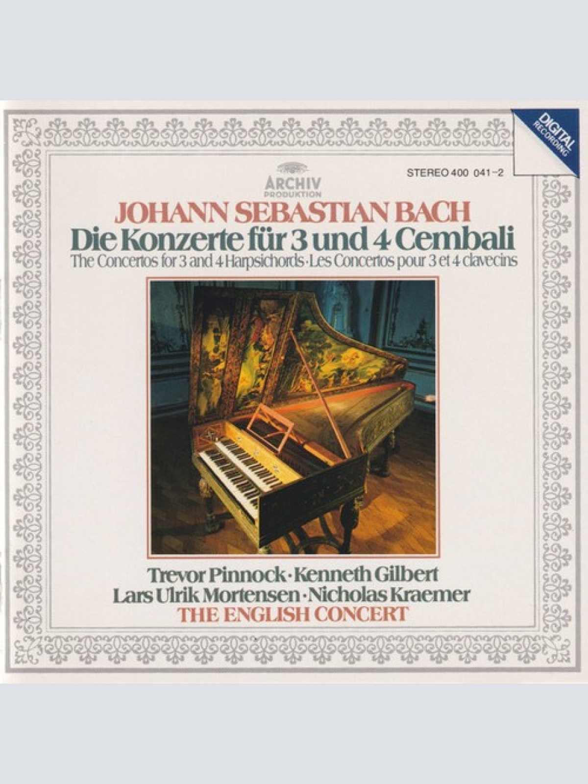 CD, Album, RE Johann Sebastian Bach - Trevor Pinnock • Kenneth Gilbert • Lars...