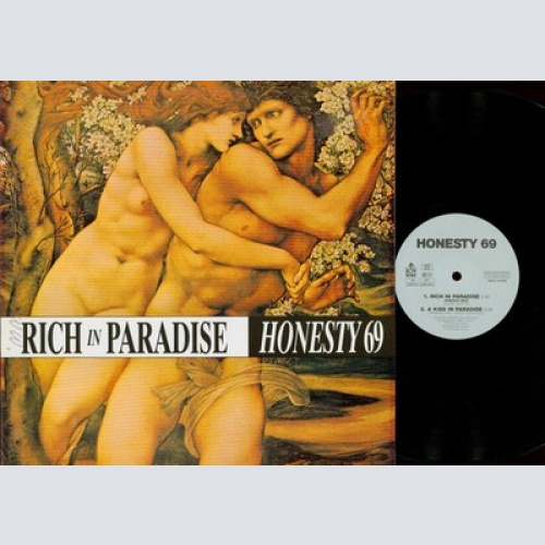 12" MAXI SINGLE --HONESTY 69-- RICH IN PARADISE--