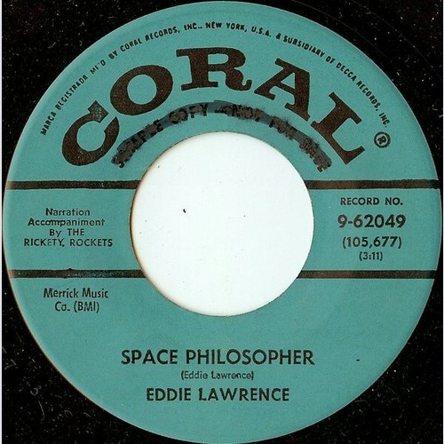 7", Promo Eddie Lawrence - Space Philosopher
