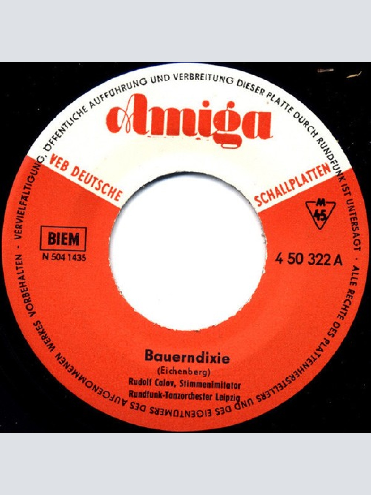 7", Single, Mono Rudolf Calov, Rundfunk-Tanzorchester Leipzig / Heinz Becker ...