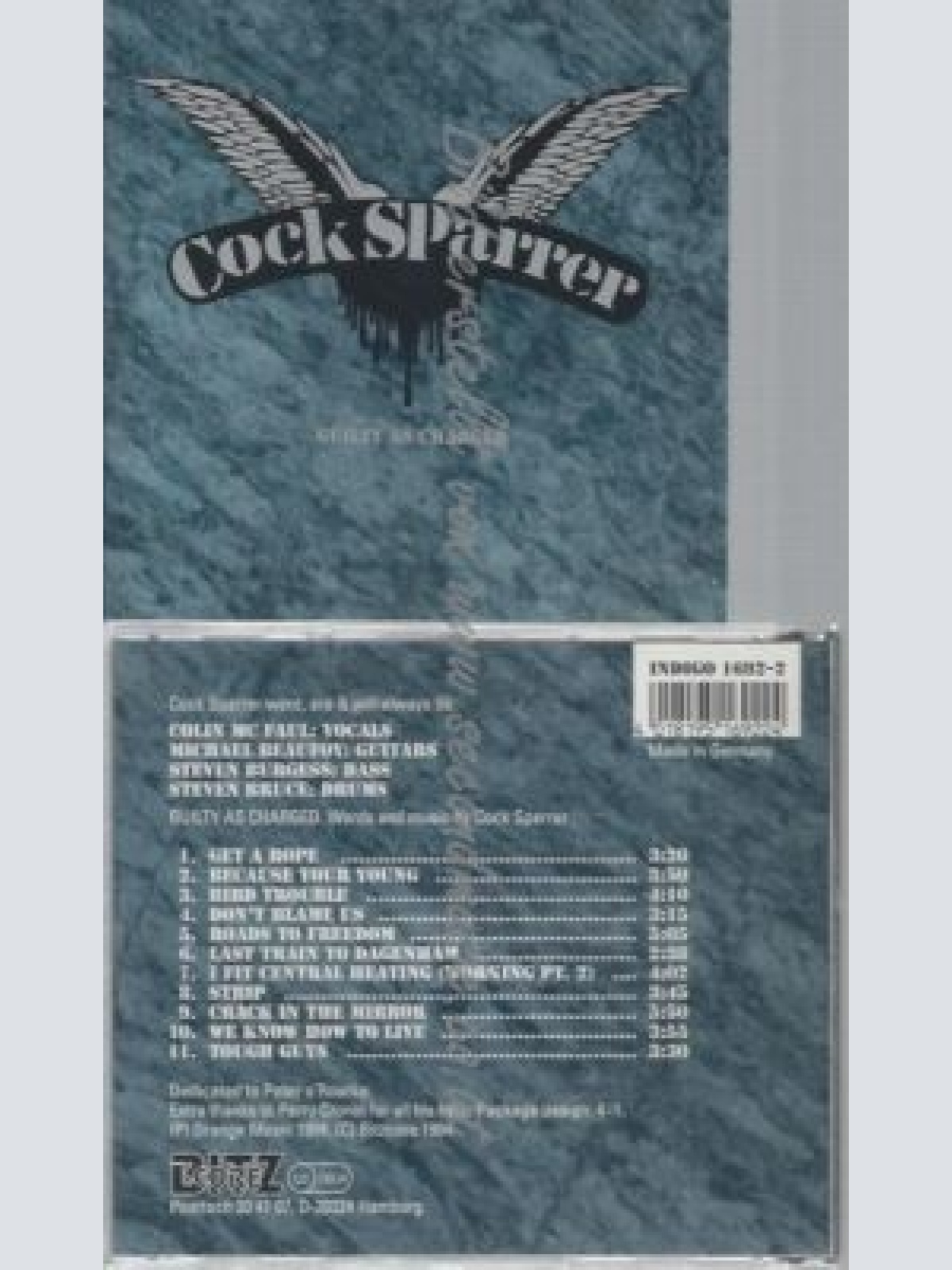 CD--COCK SPARRER--GUILTY AS CHARGED