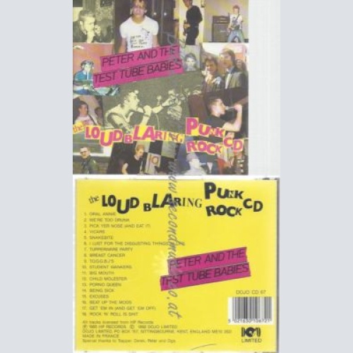 CD--PETER & TEST TUBE BABIES--LOUD BLARING PUNK ROCK