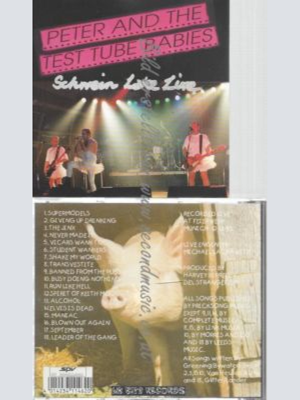 CD--PETER & THE TEST TUBE BABIES--SCHWEIN LAKE LIVE [EXPLICIT]