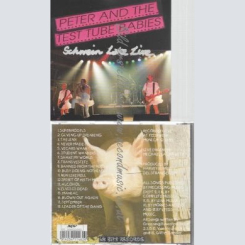 CD--PETER & THE TEST TUBE BABIES--SCHWEIN LAKE LIVE [EXPLICIT]