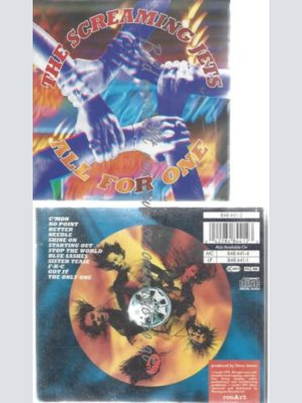 CD--SCREAMING JETS--ALL FOR ONE --