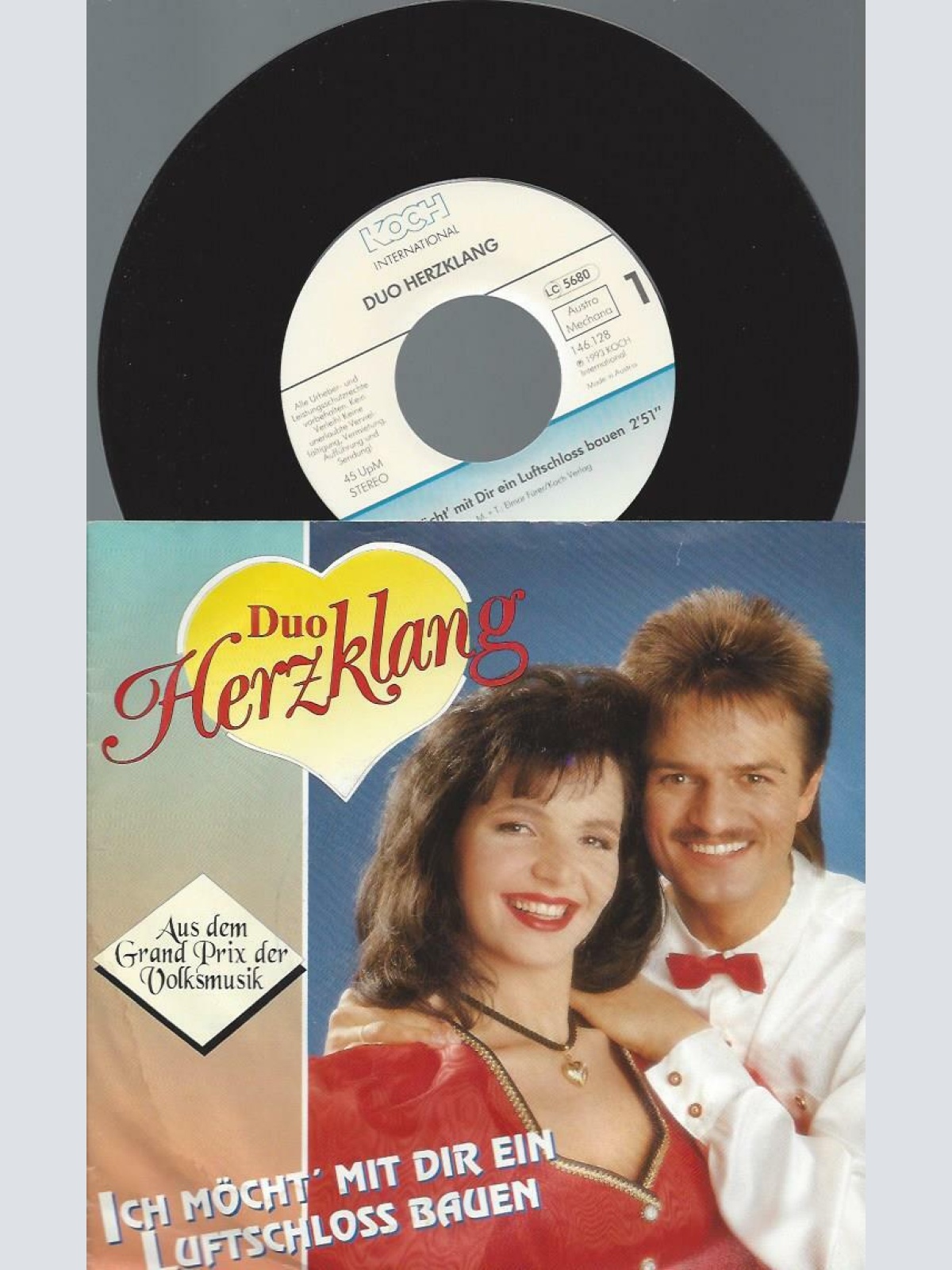 7" Duo Herzklang – Ich Möcht' Mit Dir Ein Luftschloss Bauen