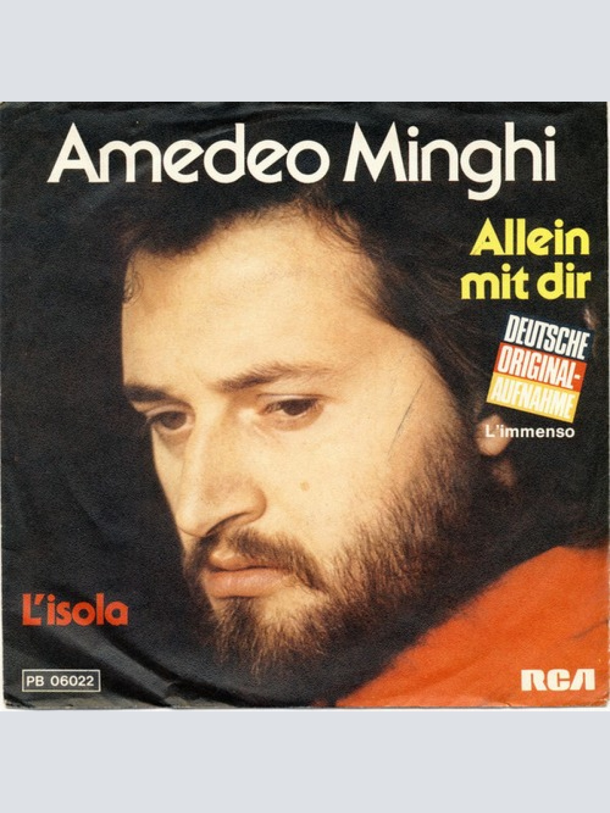 7", Single Amedeo Minghi - Allein Mit Dir