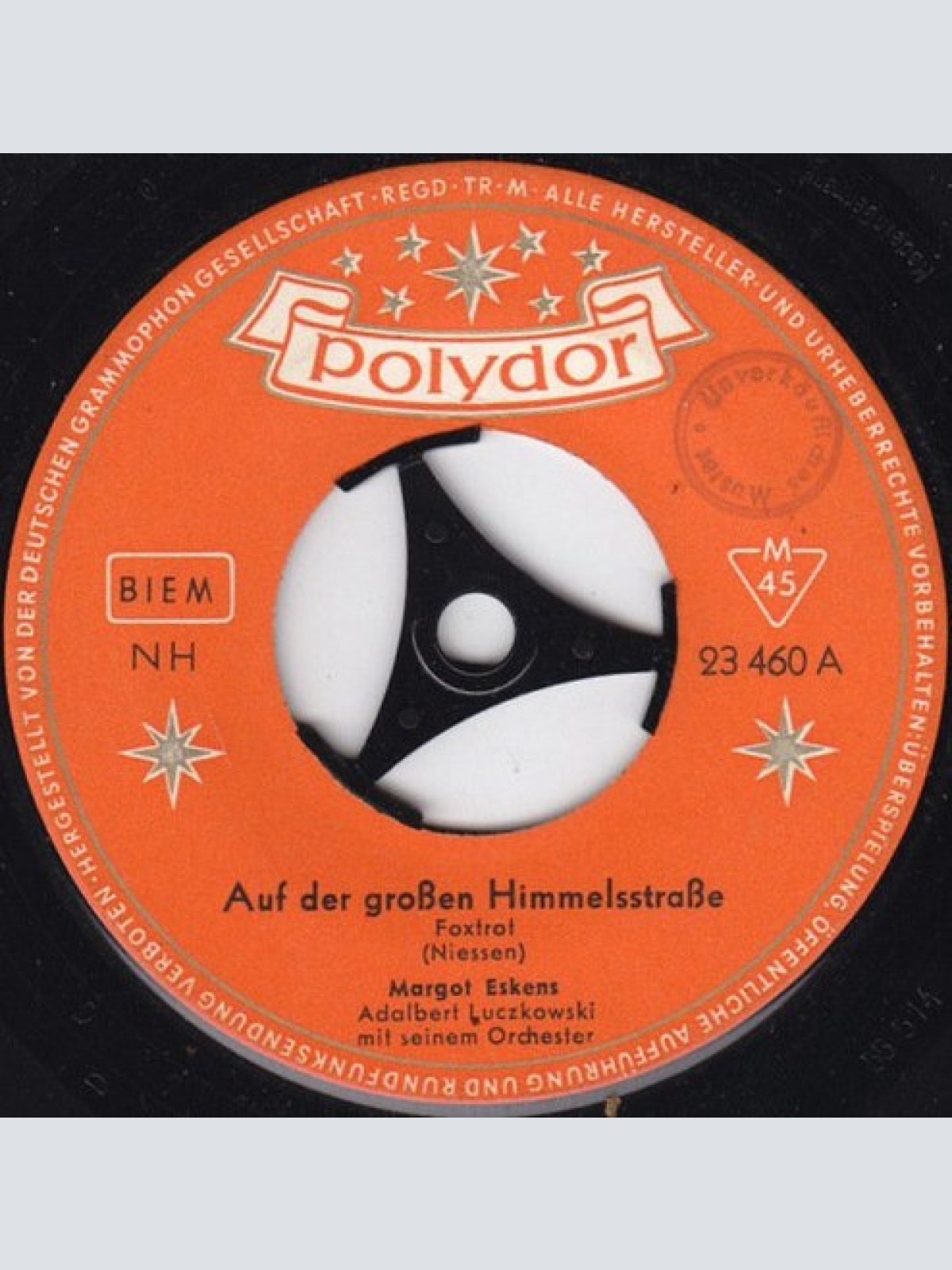 7", Single, Mono Margot Eskens - Auf Der Großen Himmelsstraße