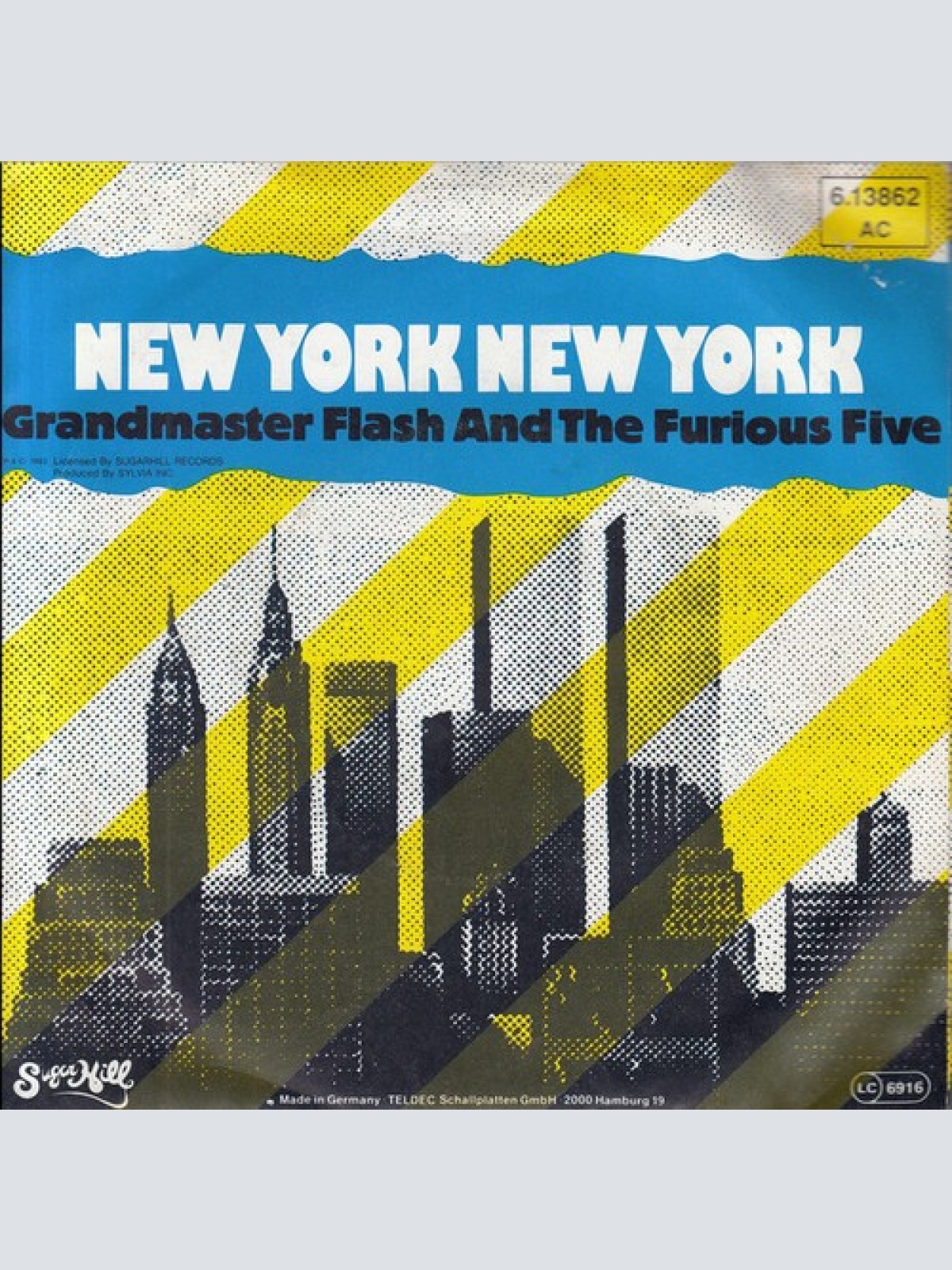 7", Single Grandmaster Flash And The Furious Five* - New York New York
